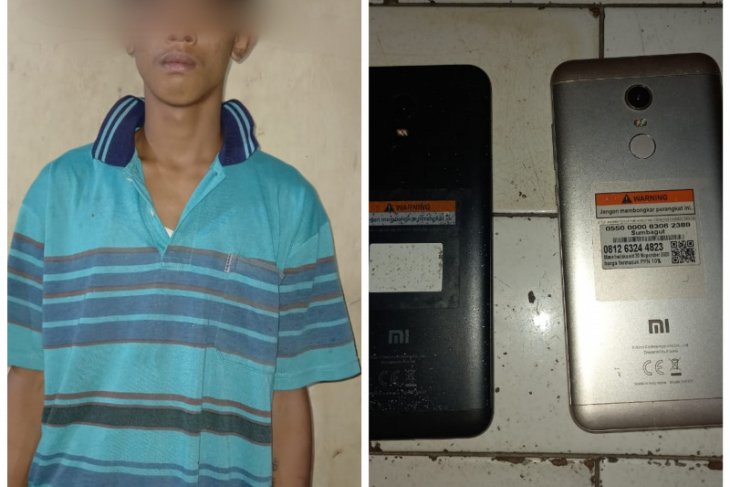 Polsek Pangkalan Brandan Langkat tangkap pencuri handphone