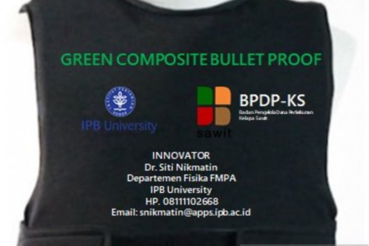 Dosen IPB University ciptakan baju antipeluru dari tandan kosong sawit
