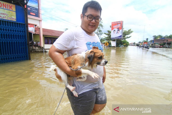 Kota Putussibau terendam banjir