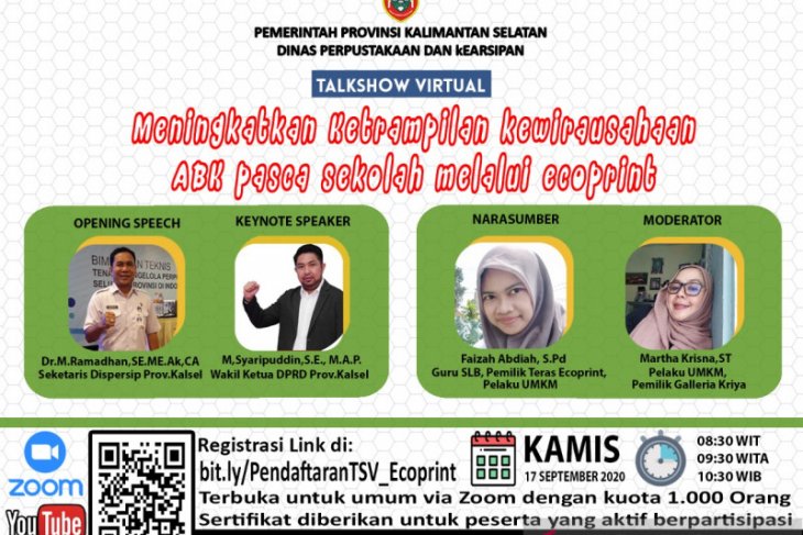 Dispersip Kalsel bantu tingkatkan keterampilan kewirausahaan ABK pascasekolah