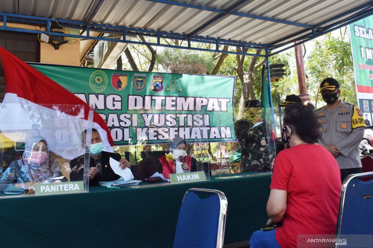 Operasi Yustisi COVID-19 di Madiun