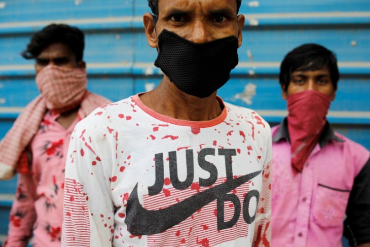 Infeksi virus corona di India kembali melonjak