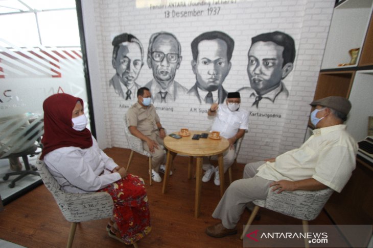 Haris Makkie-Ilham Noor Kunjungi Kantor LKBN Antara Biro Kalsel