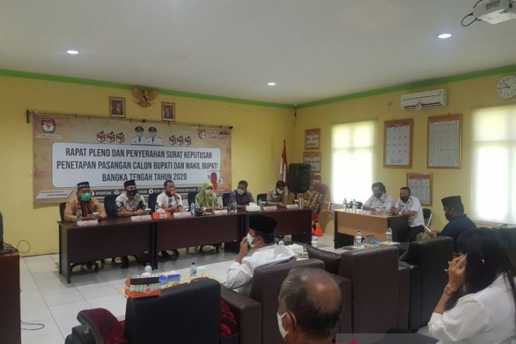 KPU Bangka Tengah tetapkan dua pasangan calon Pilkada 2020