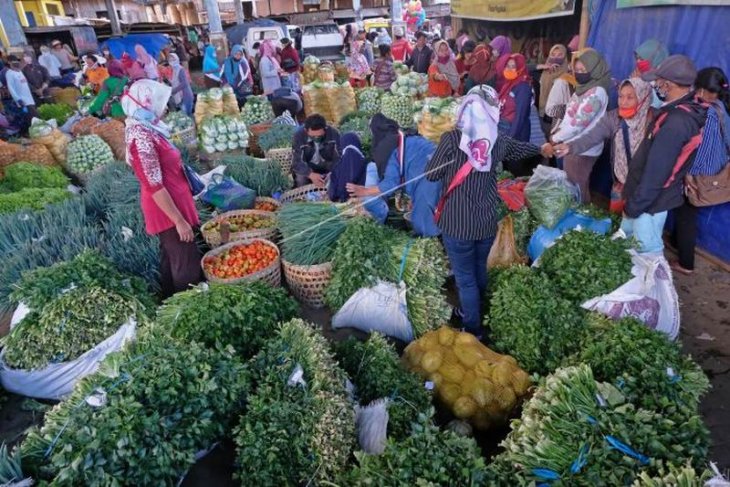 Transaksi sayuran turun