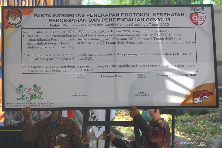 Pengundian Nomor Urut Paslon Pilkada Surabaya