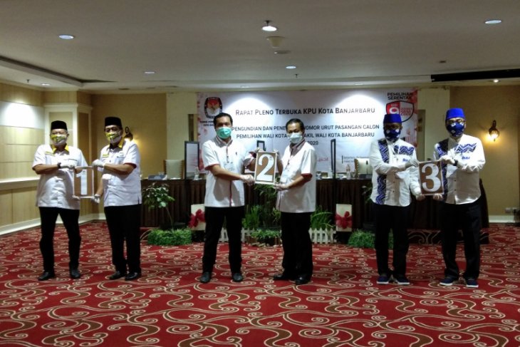 3 pasangan calon wali kota-wakil wali kota dapat nomor urut