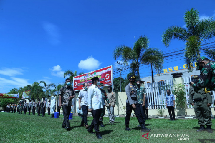 Tekan penyebaran COVID-19 HSS, Tim Pedas laksanakan operasi yustisi