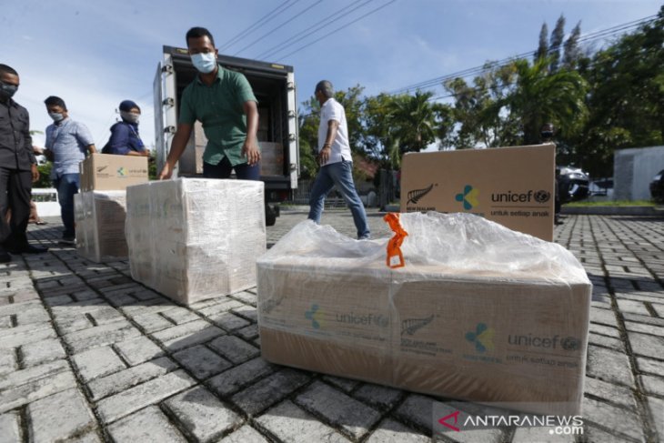 Pemprov Aceh dapat 1.000 alat kebersihan dan disinfeksi dari Unicef