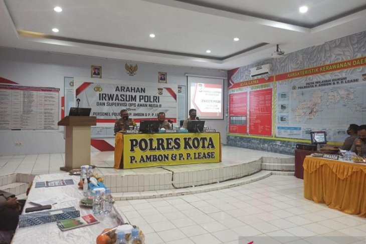 Irwasum Polri Polresta Ambon jangan duplikasi anggaran anggota