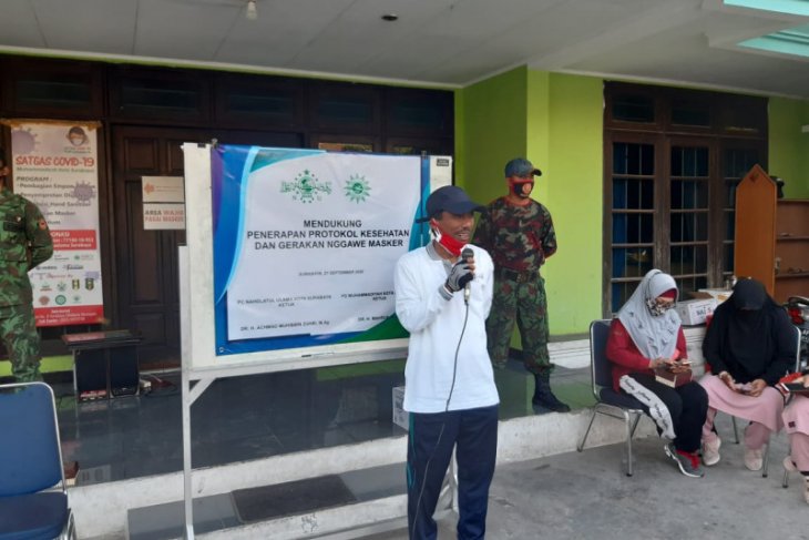 NU dan Muhammadiyah kampanyekan masker di Surabaya