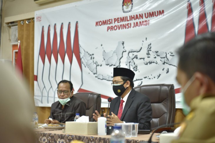Pjs Gubernur Jambi sambangi KPU bahas penyelenggaraan Pilkada