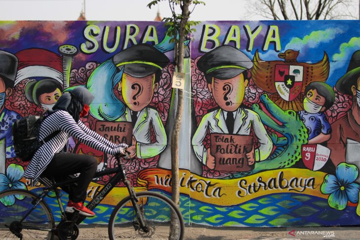 Mural Pilkada Surabaya 2020