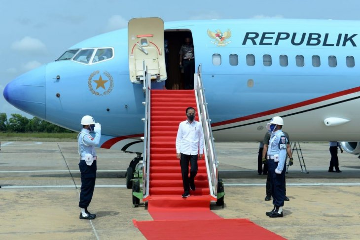 Presiden tinjau lumbung pangan di Kalimantan Tengah