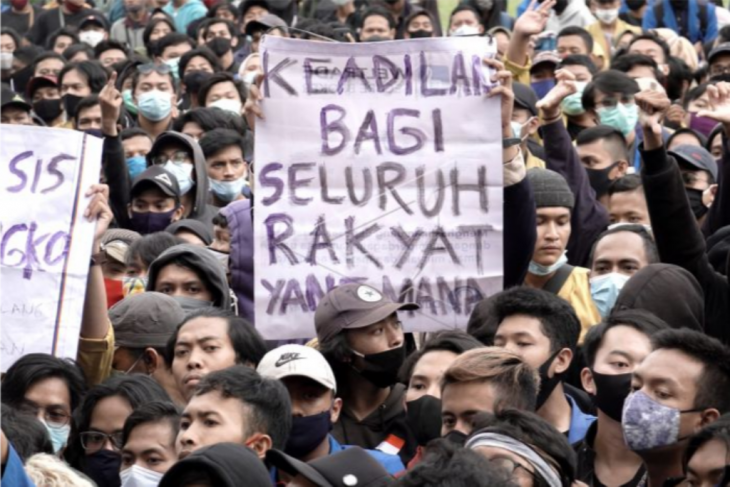 Tolak UU Cipta Kerja di Banyumas