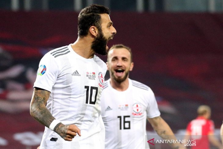 Hajar Belarusia 1-0, Georgia jadi finalis playoff kualifikasi EURO pertama