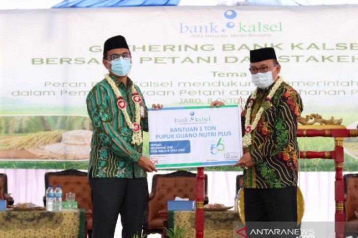 Bank Kalsel sinergi dengan petani di Jaro dukung pengembangan sektor pangan