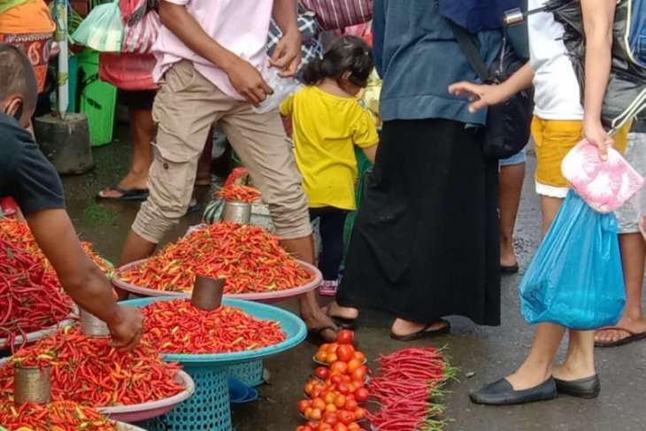 Harga cabai di pasar tradisional Ambon naik