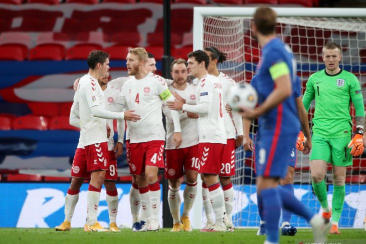 Liga Nasional UEFA, penalti Eriksen bawa Denmark menang 1-0 di markas Inggris