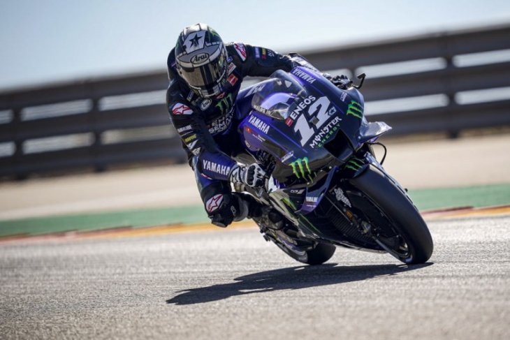 Vinales belum terkalahkan hingga FP3 GP Aragon, Quartararo terjatuh jelang akhir lomba