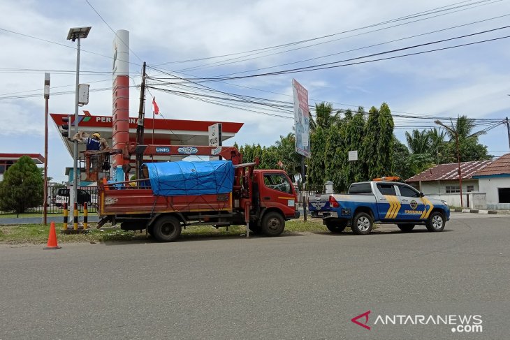 Lampu lalu lintas di Mukomuko kembali berfungsi