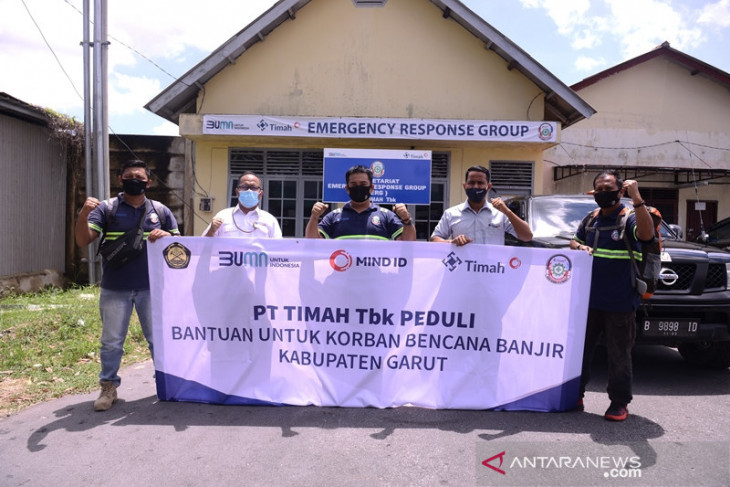 ERG PT Timah Turun Bantu Korban Banjir Garut