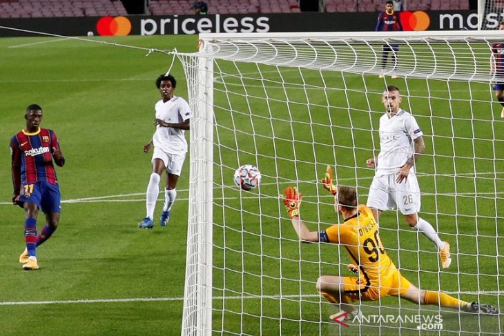 Liga Champions, Barcelona gilas Ferencvaros 5-1, walau tuntaskan laga dengan 10 pemain
