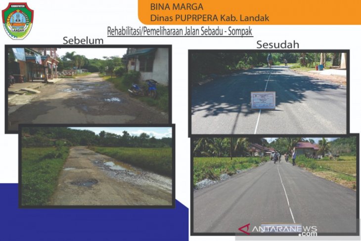 Kabupaten Landak selesaikan rehabilitasi jalan Sebadu-Sompak