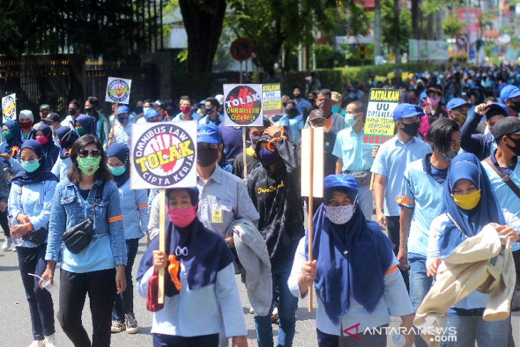 Aksi Buruh Di Banjarmasin