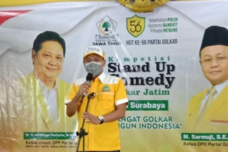 Cara Golkar kritik kebijakan pemerintah gunakan lomba komedi di Surabaya