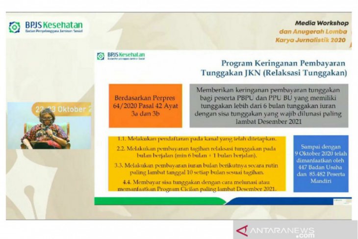 BPJS Kesehatan: 85.482 peserta mandiri manfaatkan program relaksasi tunggakan