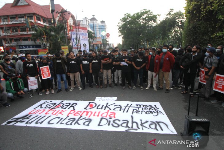 Aksi Mimbar Bebas Mahasiswa di Banjarmasin