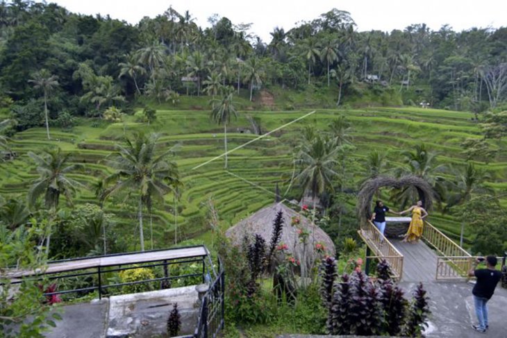 Suasana obyek wisata saat liburan Maulid Nabi SAW