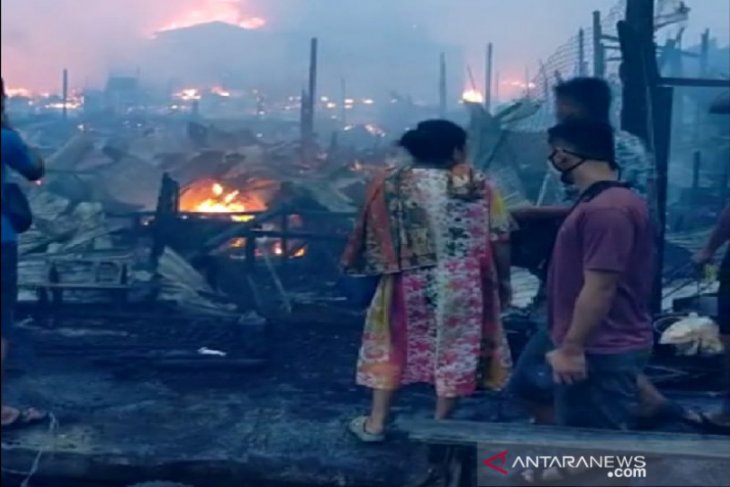 Kebakaran hebat 'lumat' permukiman padat Kotabaru
