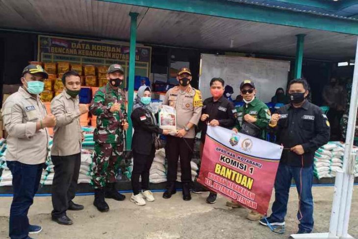 Bantuan korban kebakaran Kotabaru terus mengalir