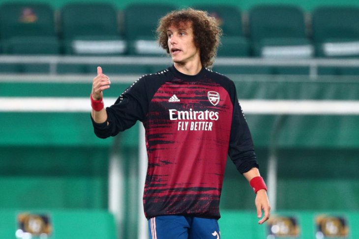 Bek Arsenal David Luiz kembali berlatih jelang lawan Molde
