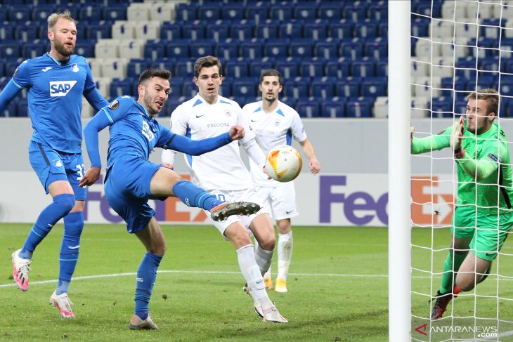Liga Europa: Hoffenheim hantam Slovan Liberec 5-0