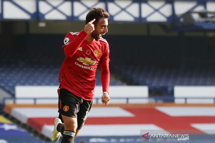 Liga Inggris: Manchester United vs Everton 3-1, Bruno Fernandes tak mau dipuji sendirian