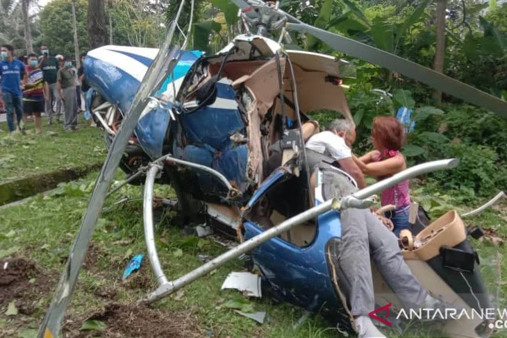 Helikopter jatuh di Malaysia, dua meninggal