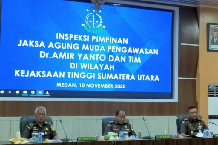 Jamwas Kejagung inspeksi ke wilayah kerja Kejati Sumut