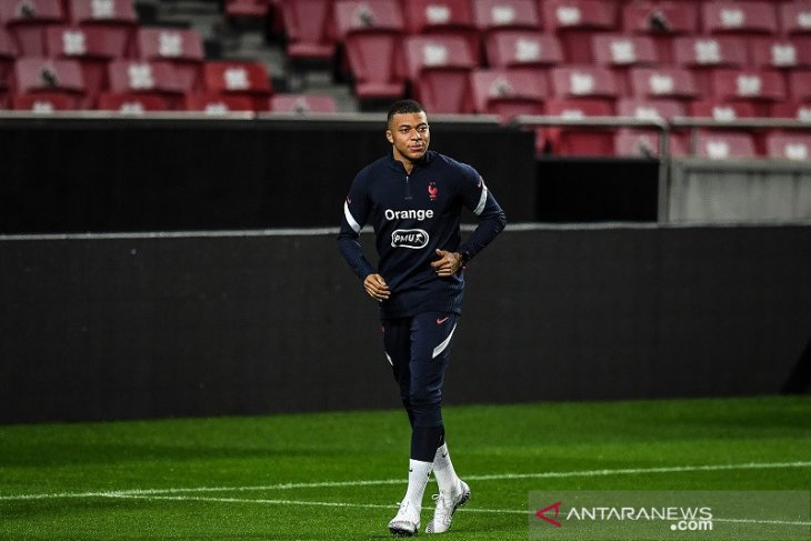 Prancis tanpa Kylian Mbappe ketika menghadapi tuan rumah Portugal