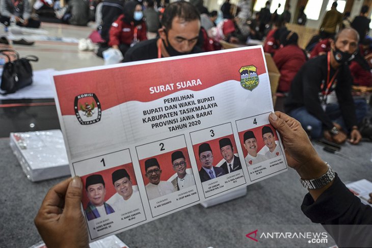 Pelipatan surat suara Pilkada Kabupaten Tasikmalaya 