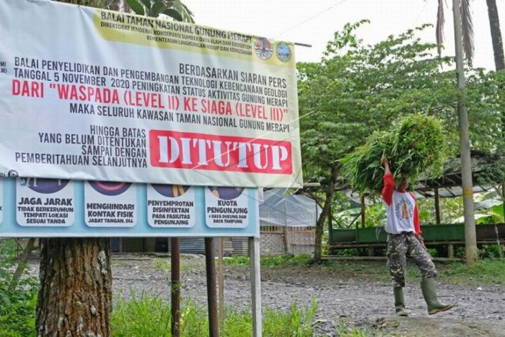 Destinasi wisata di KRB III Gunung Merapi ditutup