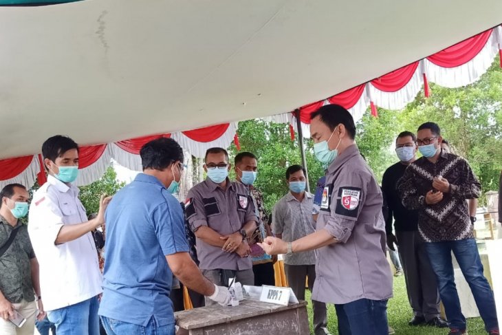 KPU Bengkayang simulasikan pemungutan suara dengan penerapan protokol kesehatan