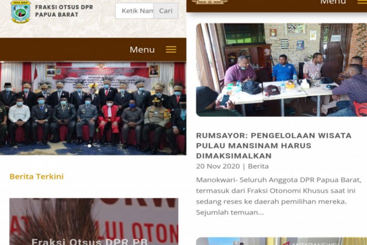 Fraksi Otsus DPR Papua Barat luncurkan situs website
