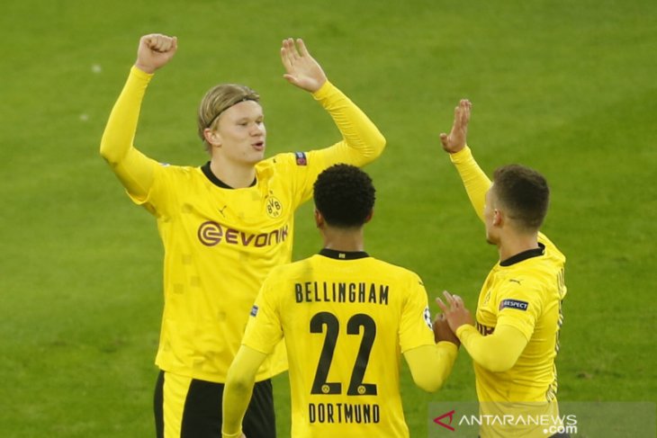 Dortmund taklukkan Brugge 3-0, Haaland cetak dua gol