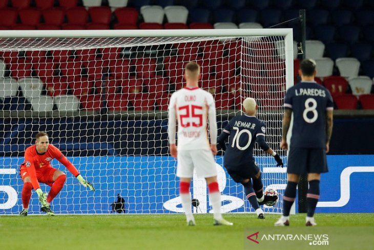 Liga Champions: Penalti Neymar bawa PSG kalahkan Leipzig