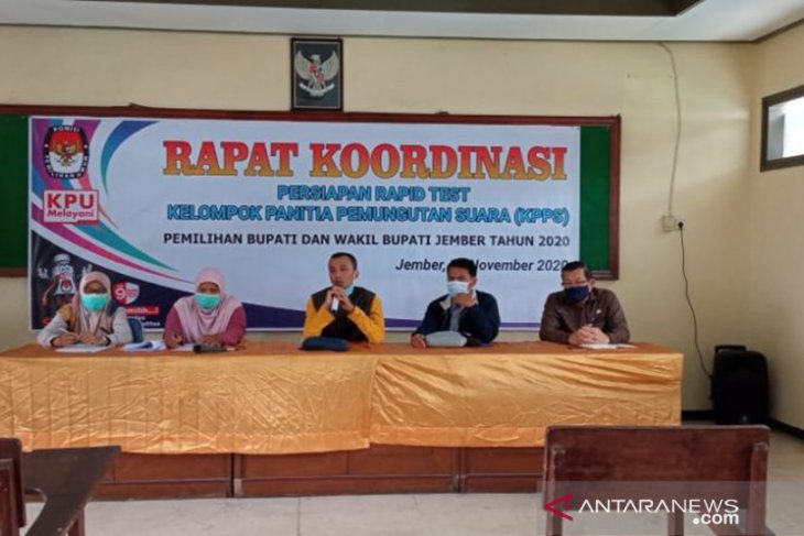 Jelang Pilkada Jember, 42.768 KPPS dan Linmas wajib tes cepat COVID-19
