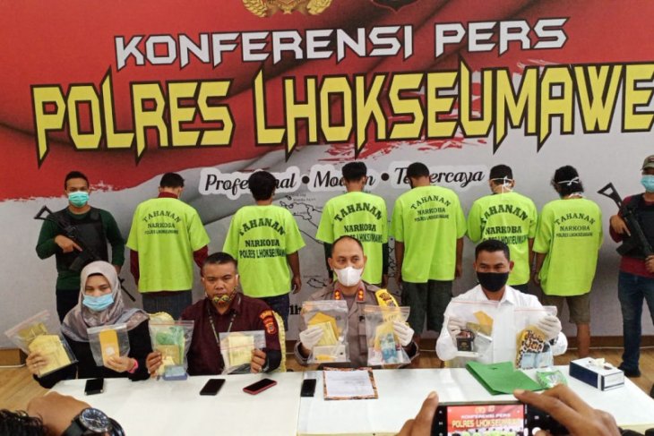 Dalam dua bulan, Polres Lhokseumawe ungkap 11 kasus narkotika