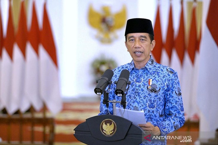 Presiden Jokowi ucapkan selamat ulang tahun ke-50 Korpri